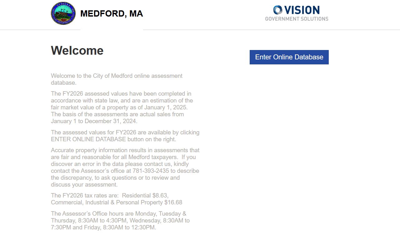 Medford deed records - Medford property assessment database